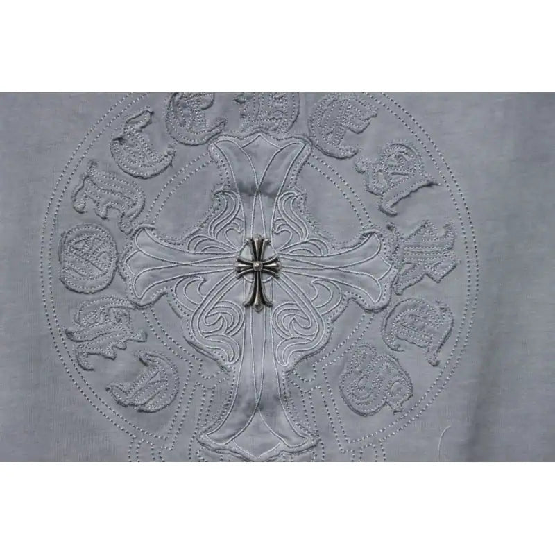 Chrome Hearts Heavy Industry Washed Distressed T-shirt Gray – CHS004