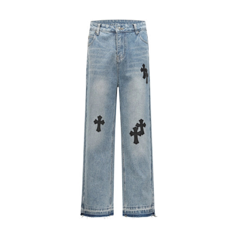 Chrome Hearts Jeans-N2801 Washed Blue – CHJ005