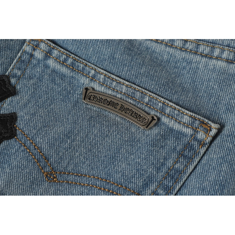 Chrome Hearts Jeans-N2801 Washed Blue – CHJ005