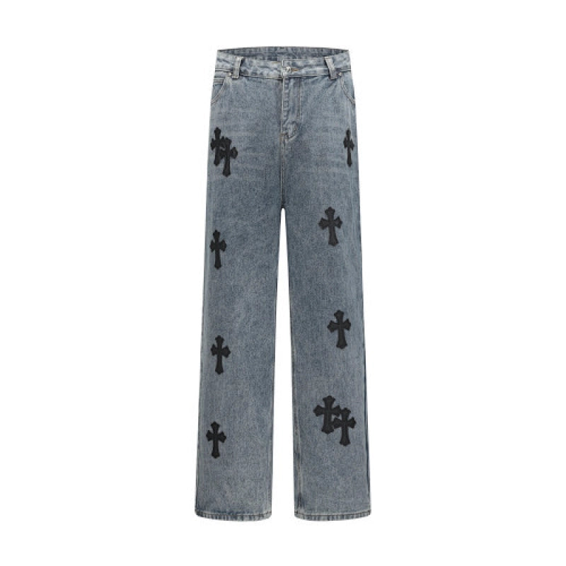 Chrome Hearts Jeans-N2802 Washed Blue – CHJ004