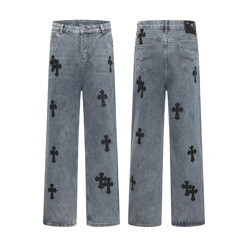 Chrome Hearts Jeans-N2802 Washed Blue – CHJ004