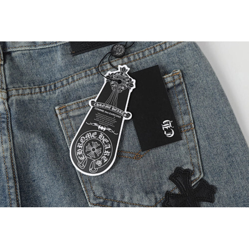 Chrome Hearts Jeans-N2802 Washed Blue – CHJ004