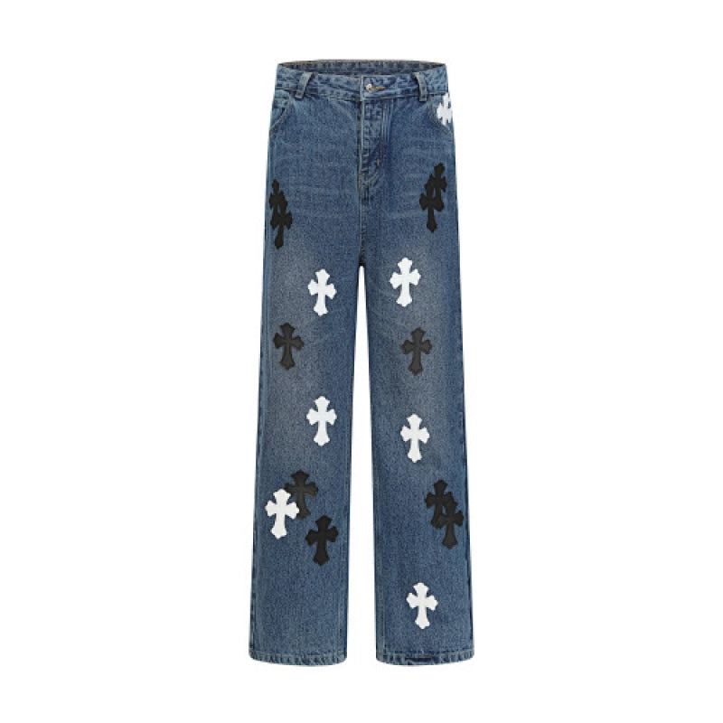 Chrome Hearts Jeans-N2804 Washed Blue – CHJ002