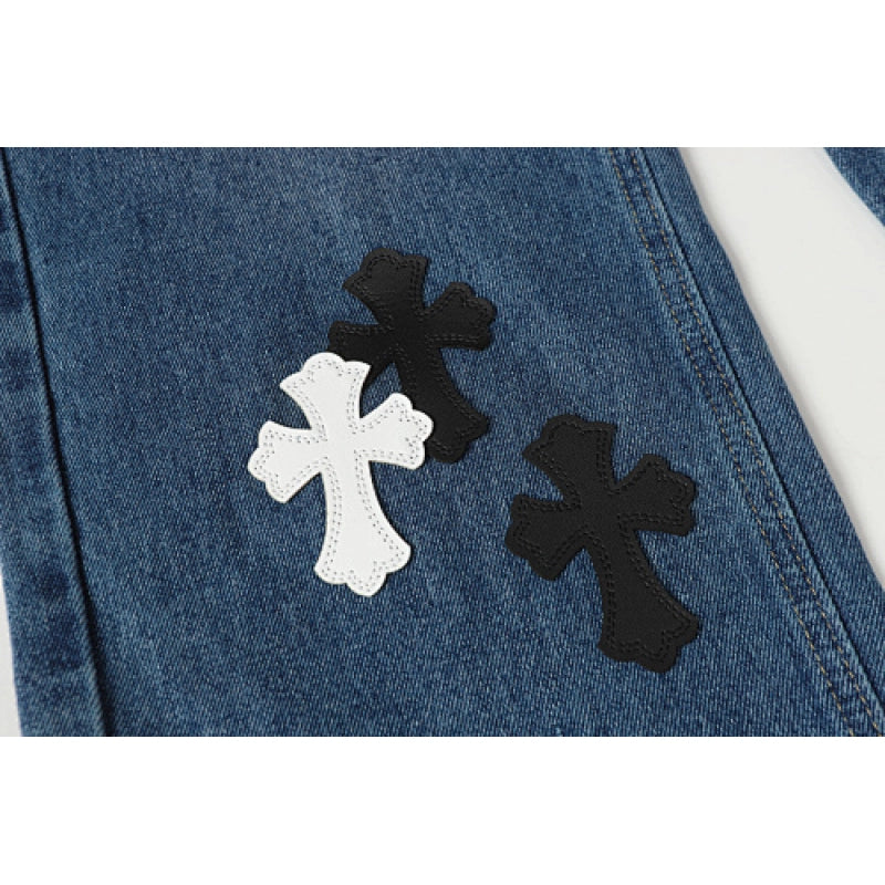 Chrome Hearts Jeans-N2804 Washed Blue – CHJ002