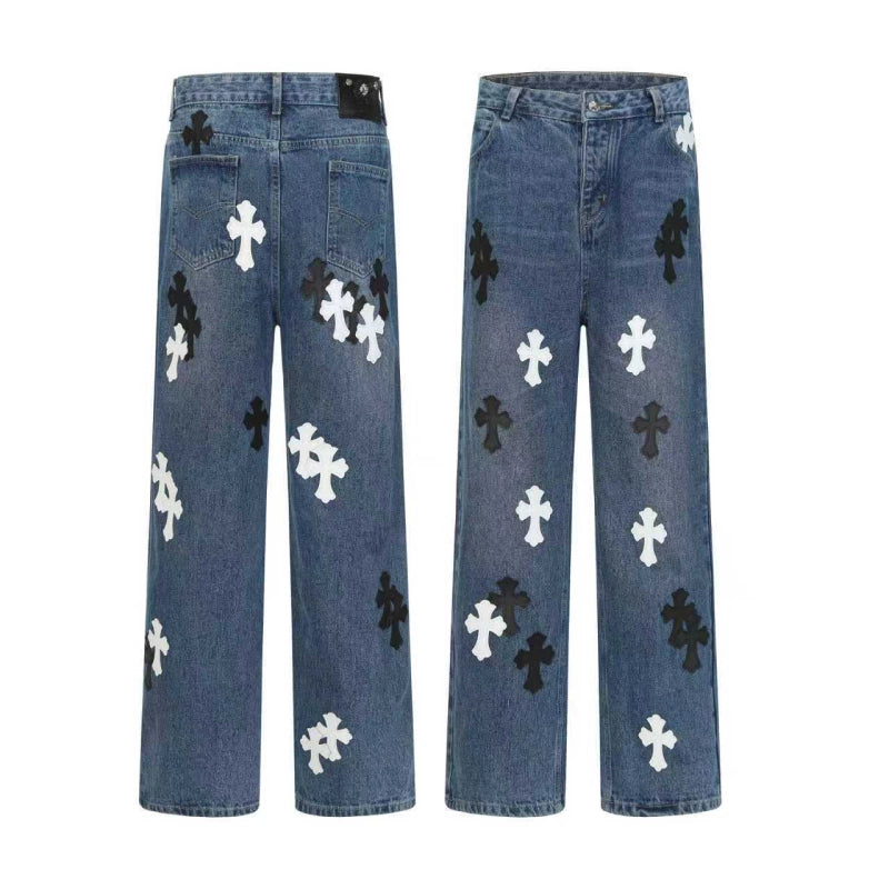 Chrome Hearts Jeans-N2804 Washed Blue – CHJ002