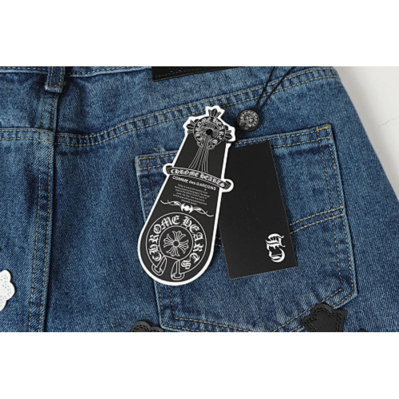 Chrome Hearts Jeans-N2804 Washed Blue – CHJ002