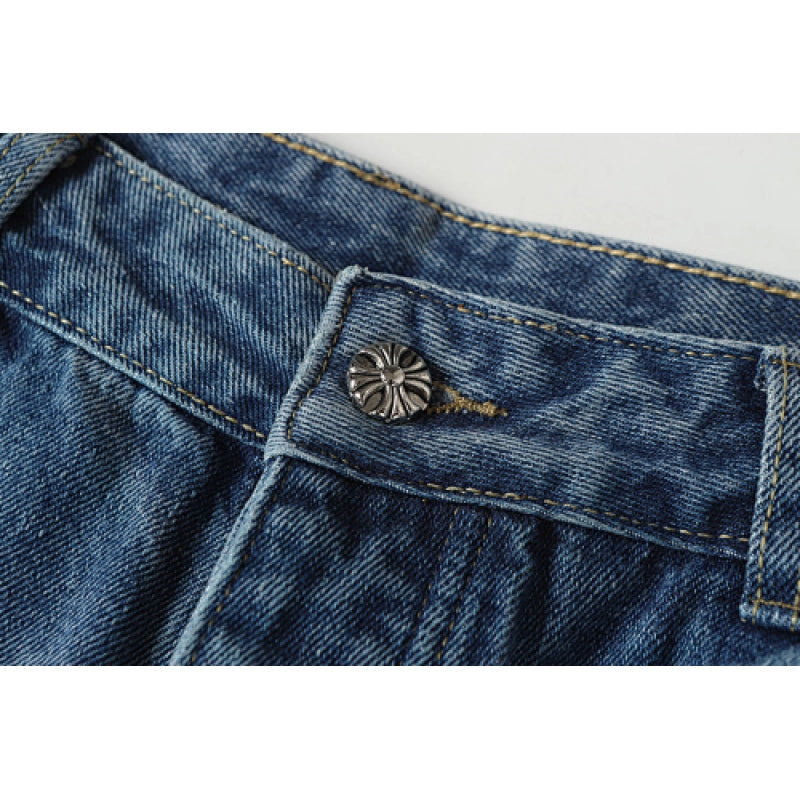 Chrome Hearts Jeans-N2804 Washed Blue – CHJ002