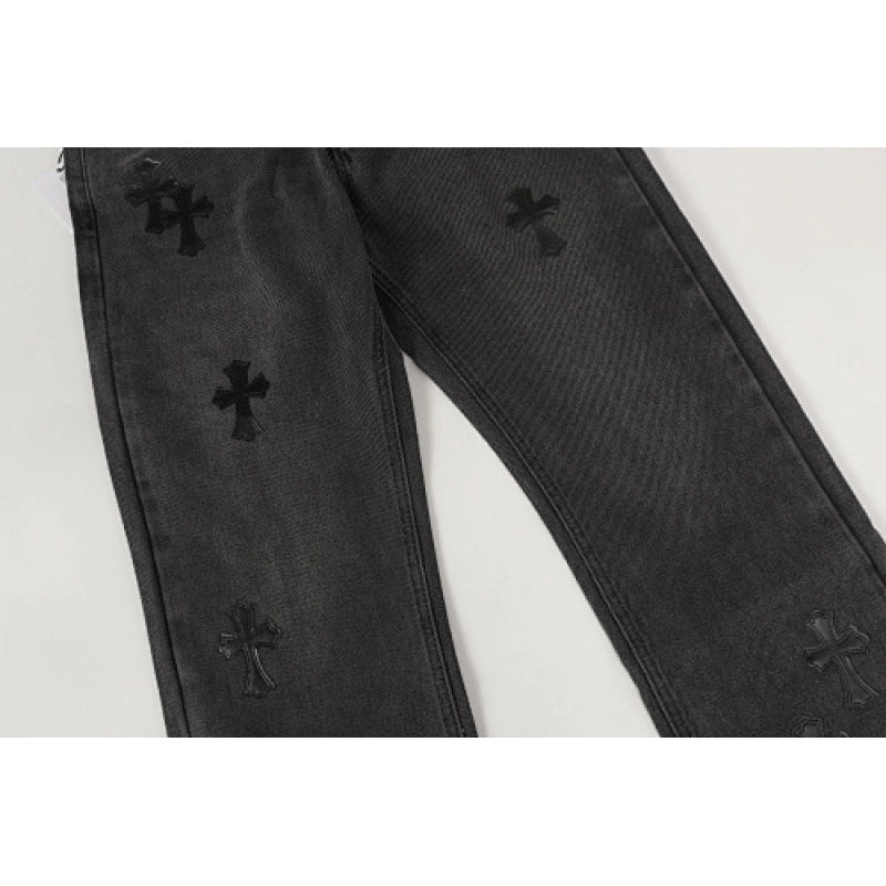 Chrome Hearts Jeans-N2806 Washed Black – CHJ009