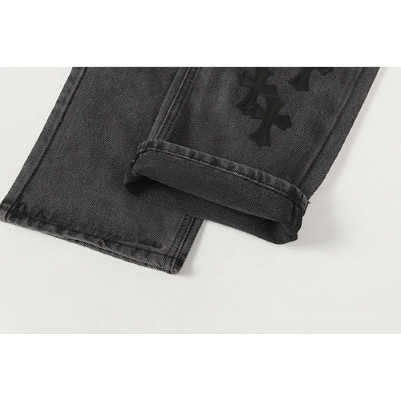 Chrome Hearts Jeans-N2806 Washed Black – CHJ009