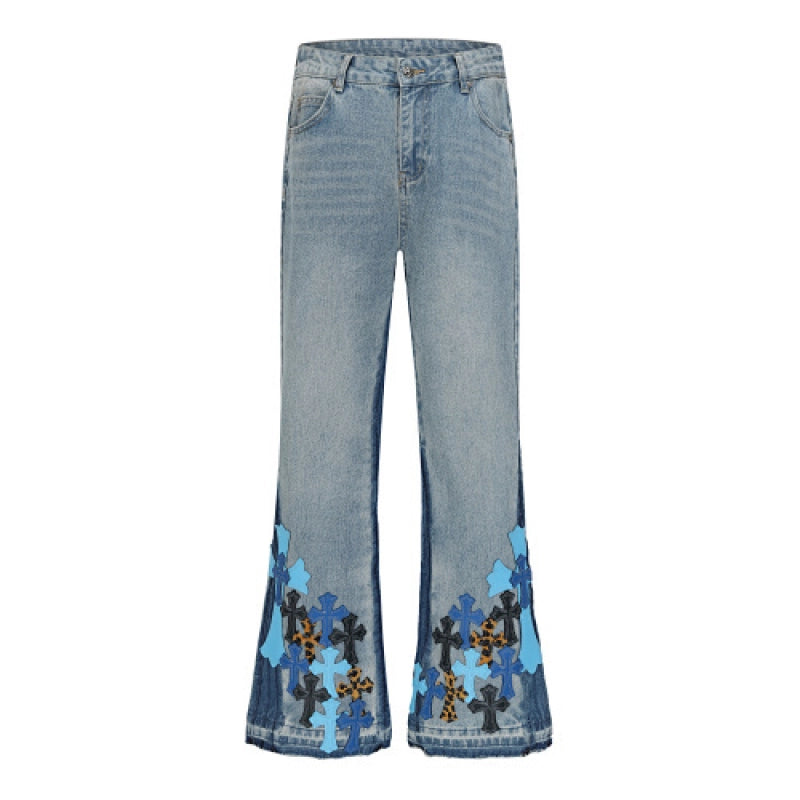 Chrome Hearts Jeans-N2810 Washed Blue – CHJ023