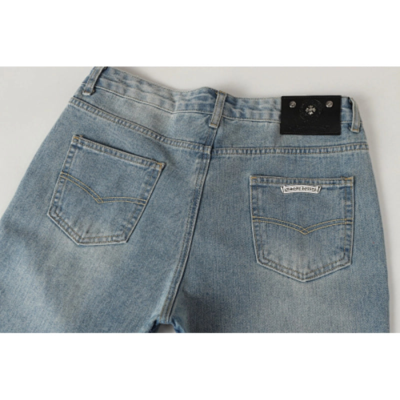 Chrome Hearts Jeans-N2810 Washed Blue – CHJ023