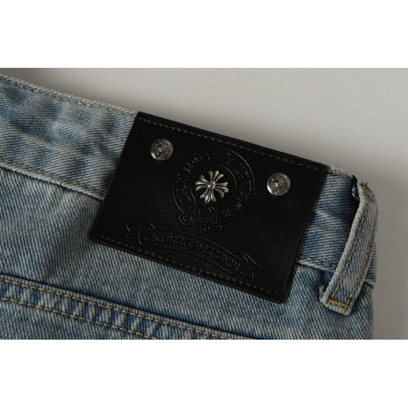 Chrome Hearts Jeans-N2810 Washed Blue – CHJ023