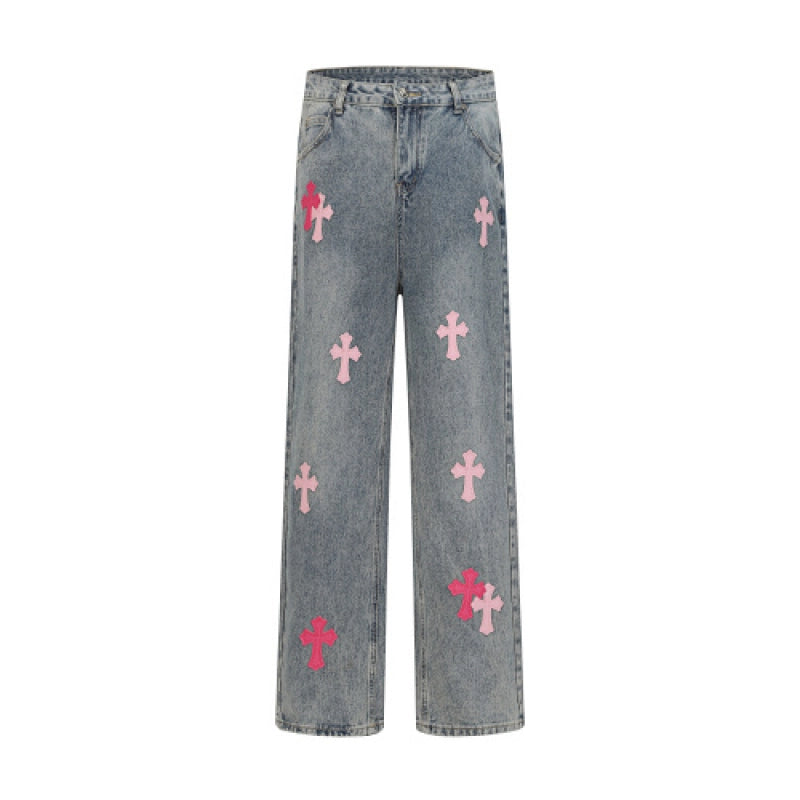 Chrome Hearts Jeans-N2811 Washed Blue – CHJ022
