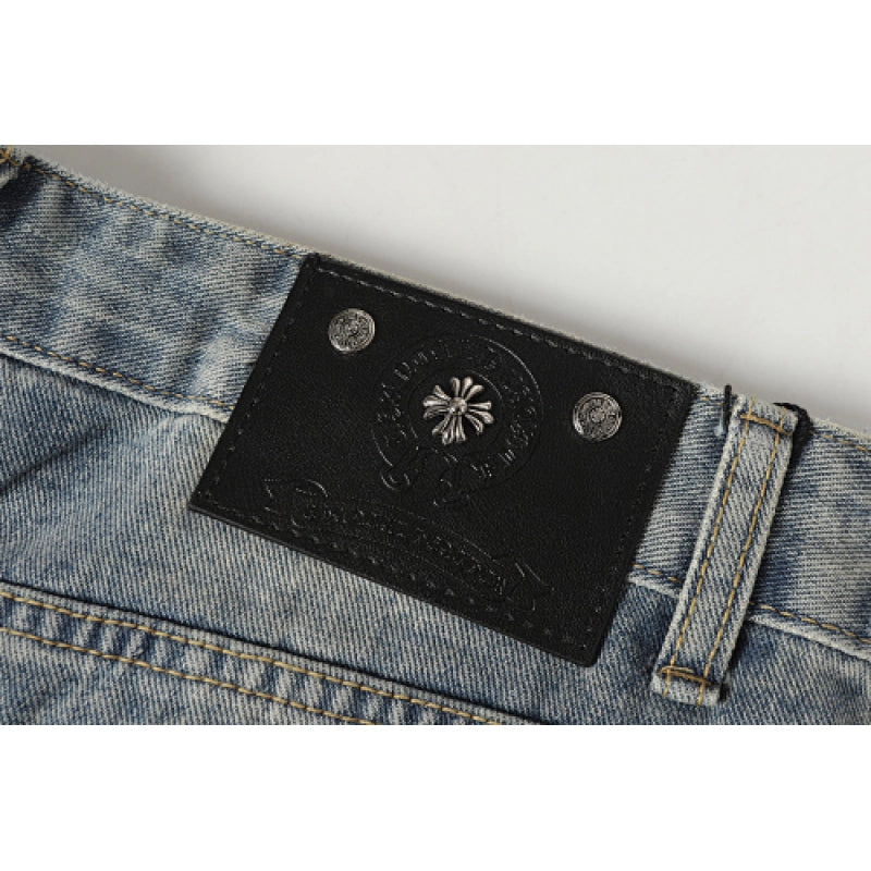 Chrome Hearts Jeans-N2811 Washed Blue – CHJ022