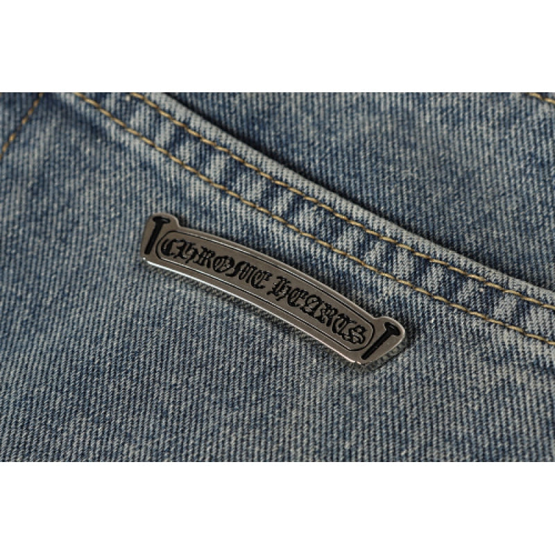 Chrome Hearts Jeans-N2811 Washed Blue – CHJ022