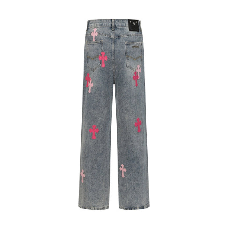 Chrome Hearts Jeans-N2811 Washed Blue – CHJ022