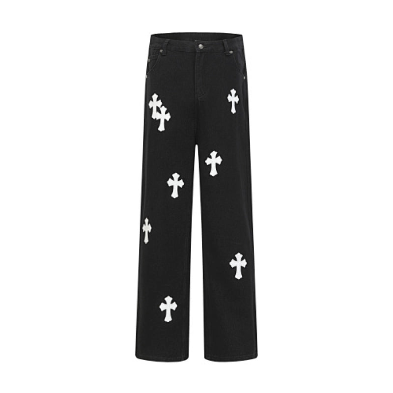 Chrome Hearts Jeans-N2812 Washed Black – CHJ021