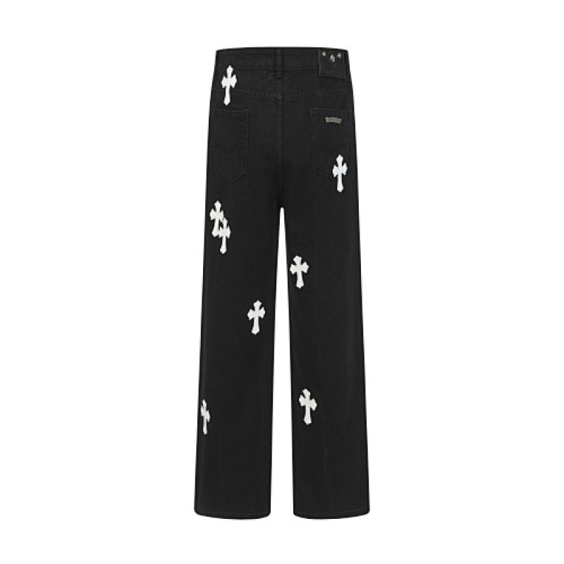 Chrome Hearts Jeans-N2812 Washed Black – CHJ021