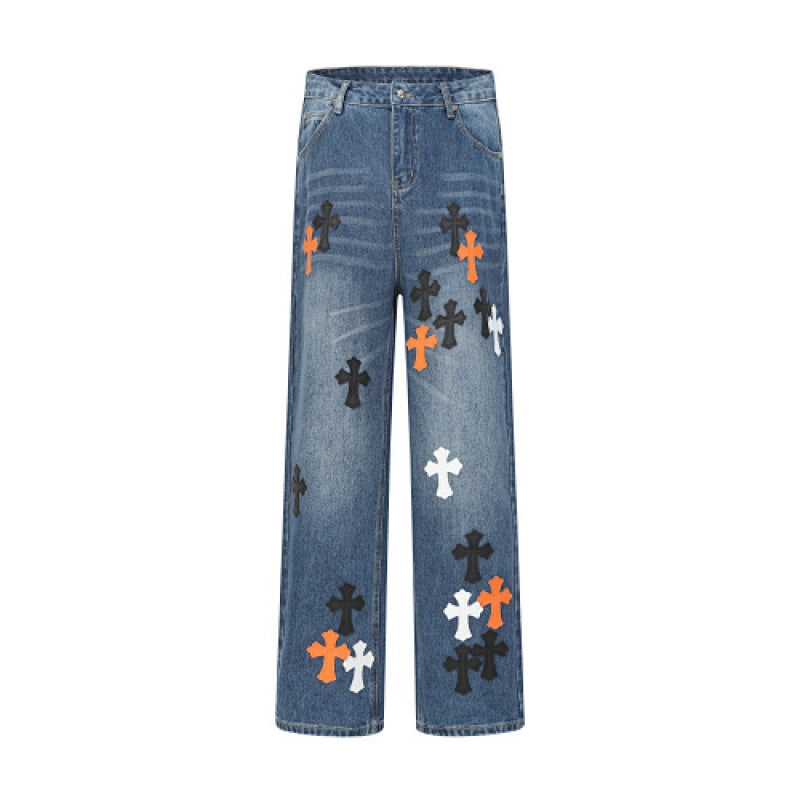Chrome Hearts Jeans-N2816 Washed Blue – CHJ026