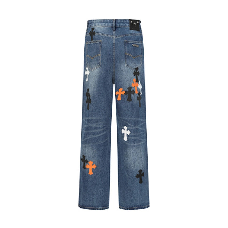 Chrome Hearts Jeans-N2816 Washed Blue – CHJ026
