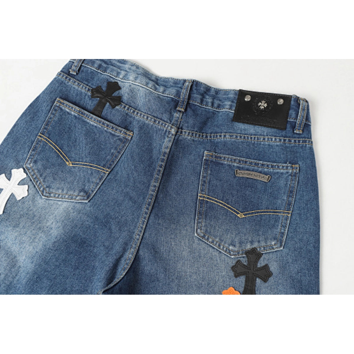 Chrome Hearts Jeans-N2816 Washed Blue – CHJ026