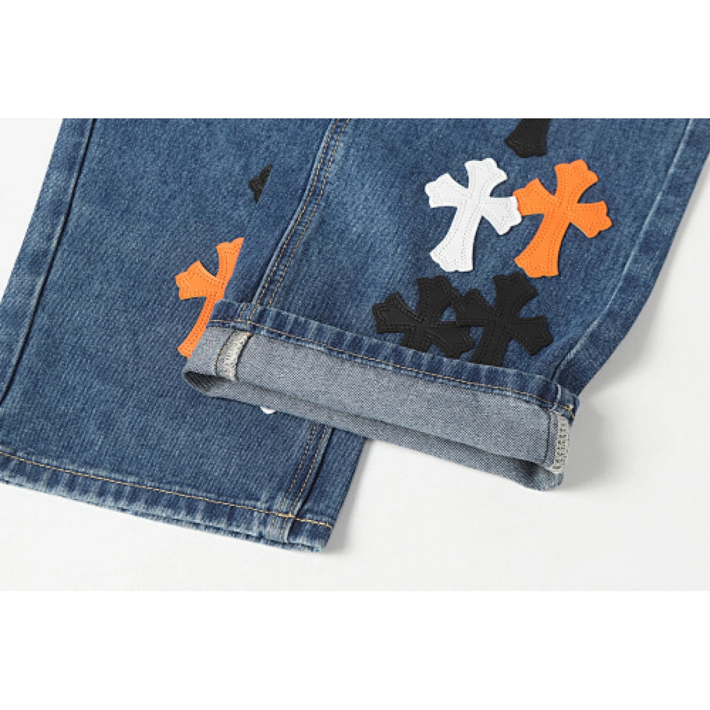 Chrome Hearts Jeans-N2816 Washed Blue – CHJ026