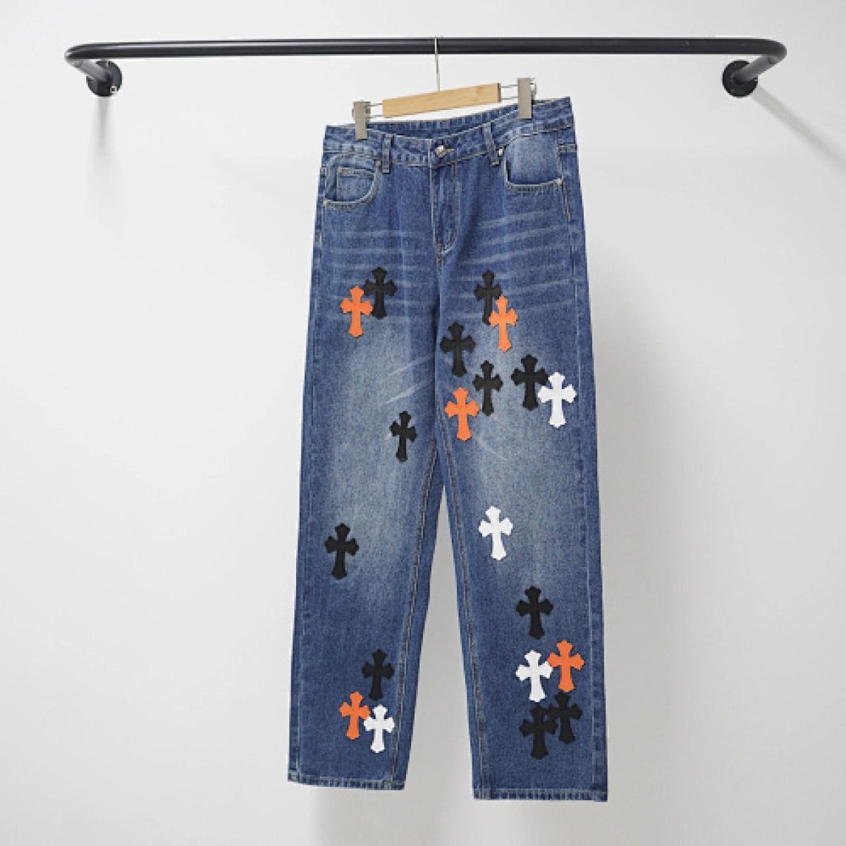 Chrome Hearts Jeans-N2816 Washed Blue – CHJ026