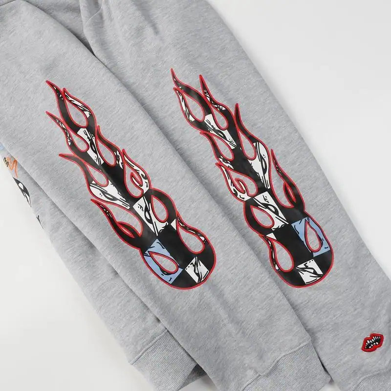 Chrome Hearts Matty Boy Brain Hoodie Heather Grey – CHK005