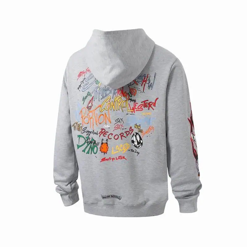 Chrome Hearts Matty Boy Brain Hoodie Heather Grey – CHK005