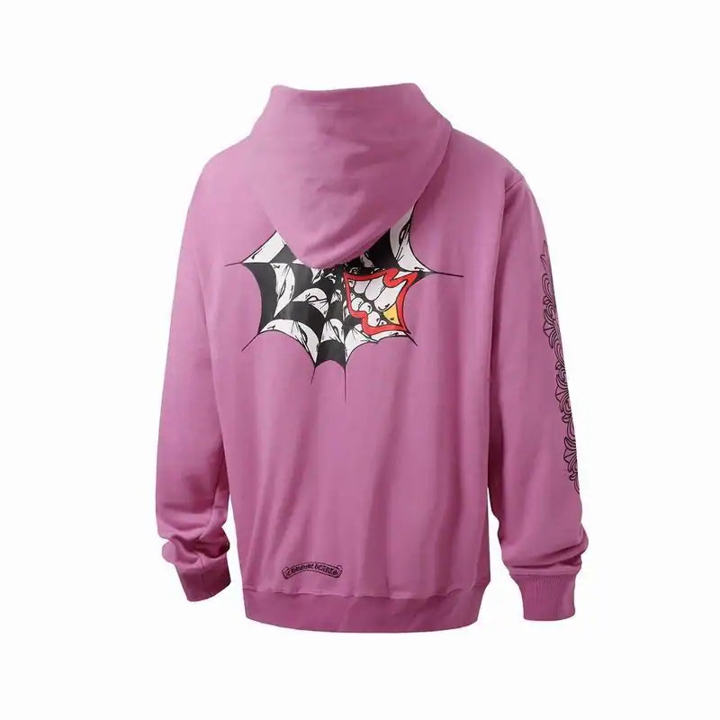 Chrome Hearts Mattyboy Cemetery Cross Hoodie Purple Pink – CHK034