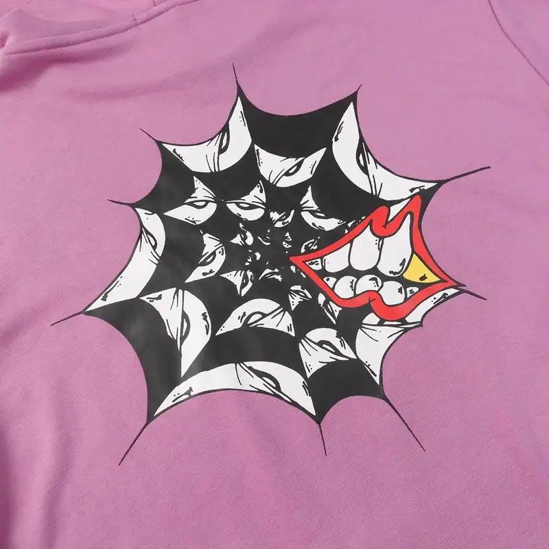 Chrome Hearts Mattyboy Cemetery Cross Hoodie Purple Pink – CHK034