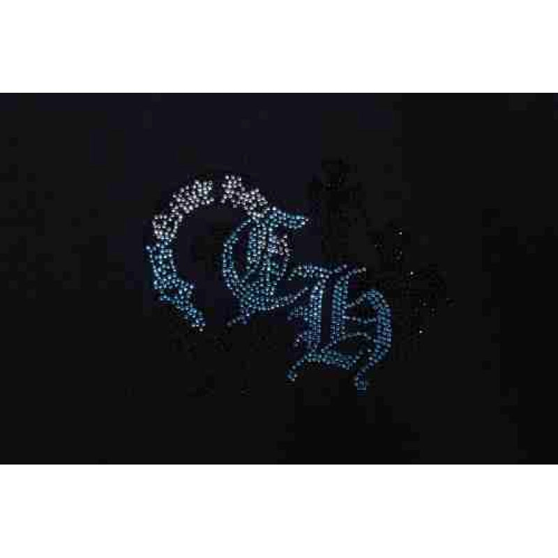 Chrome Hearts Sanskrit & Diamond-Embellished Cross T-Shirt Black – CHS107