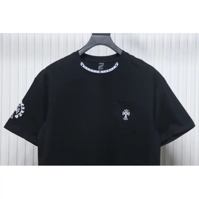Chrome Hearts T-shirt CH Collar Sanskrit Black – CHS014