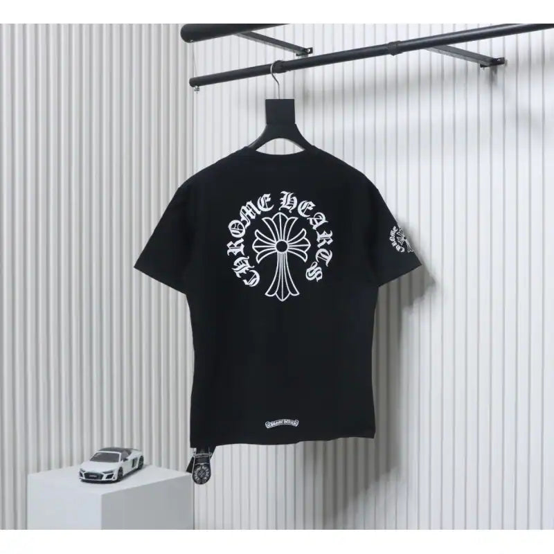 Chrome Hearts T-shirt CH Collar Sanskrit Black – CHS014