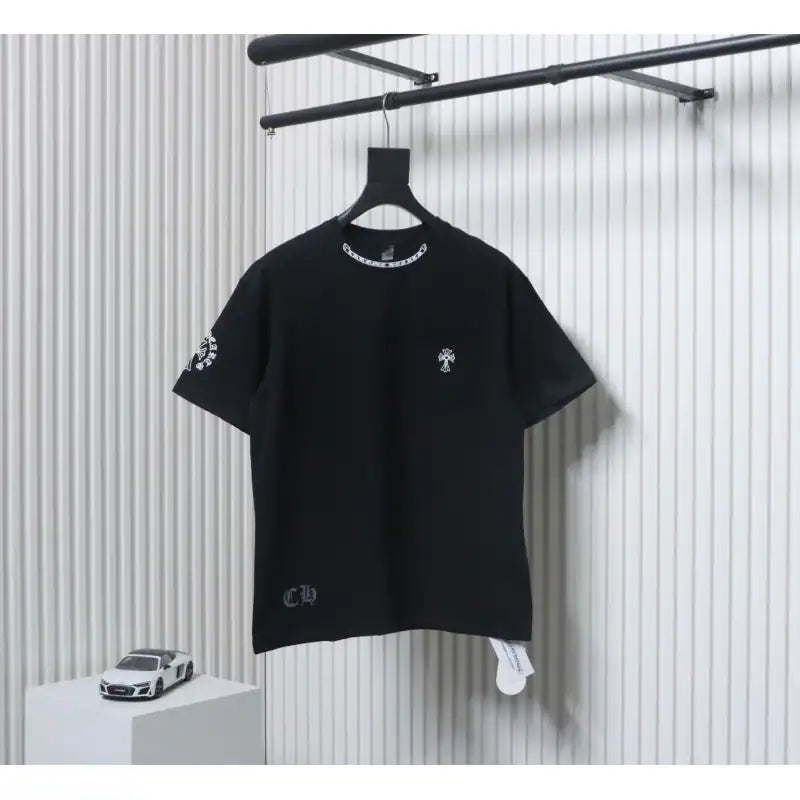 Chrome Hearts T-shirt CH Collar Sanskrit Black – CHS014