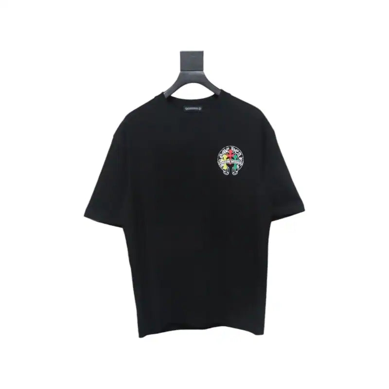 Chrome Hearts Tricolor Cross Horseshoe Print T-shirt Black – CHS011