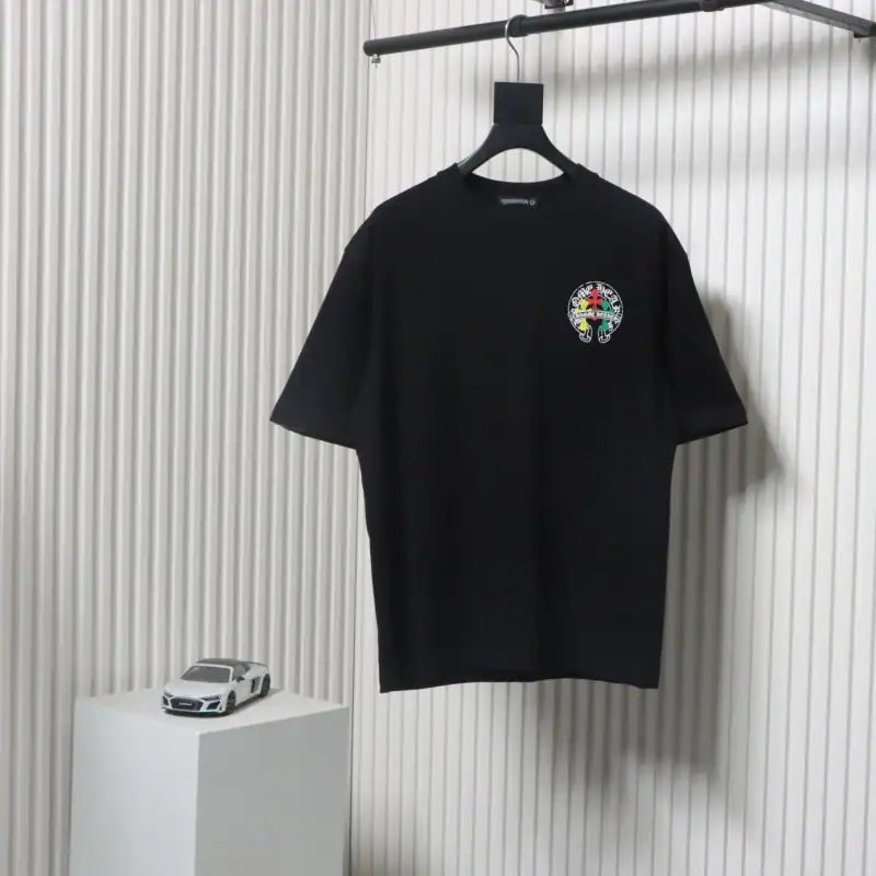 Chrome Hearts Tricolor Cross Horseshoe Print T-shirt Black – CHS011