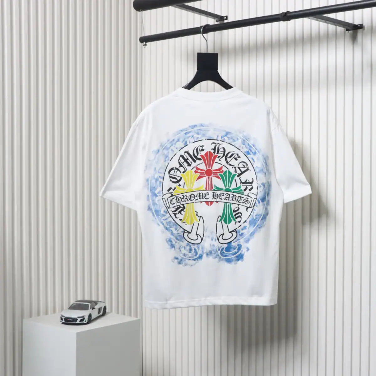 Chrome Hearts Tricolor Cross Horseshoe Print T-shirt White – CHS012
