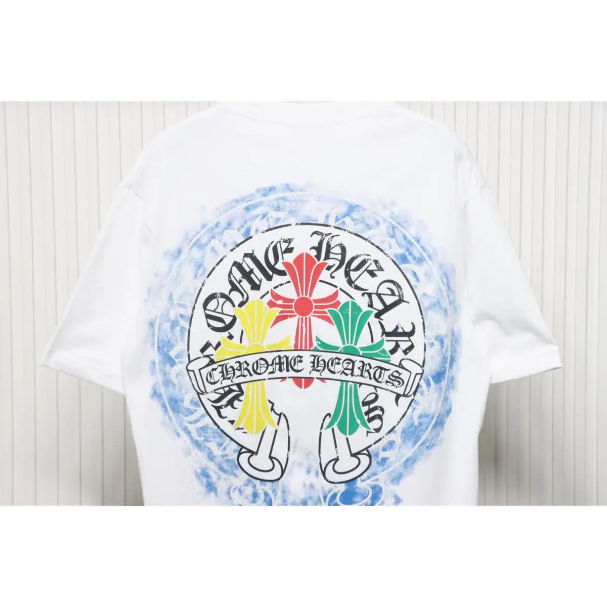 Chrome Hearts Tricolor Cross Horseshoe Print T-shirt White – CHS012