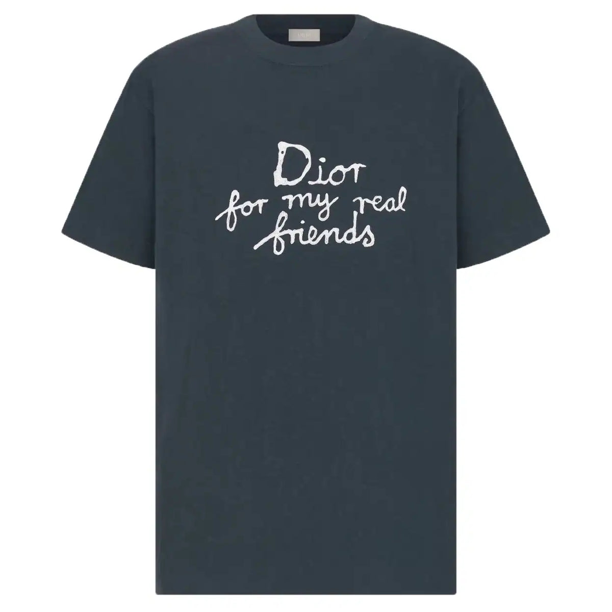 DI0R AND HYLTON NEL T-SHIRT, RELAXED FIT BLUE COTTON JERSEY – DOT051