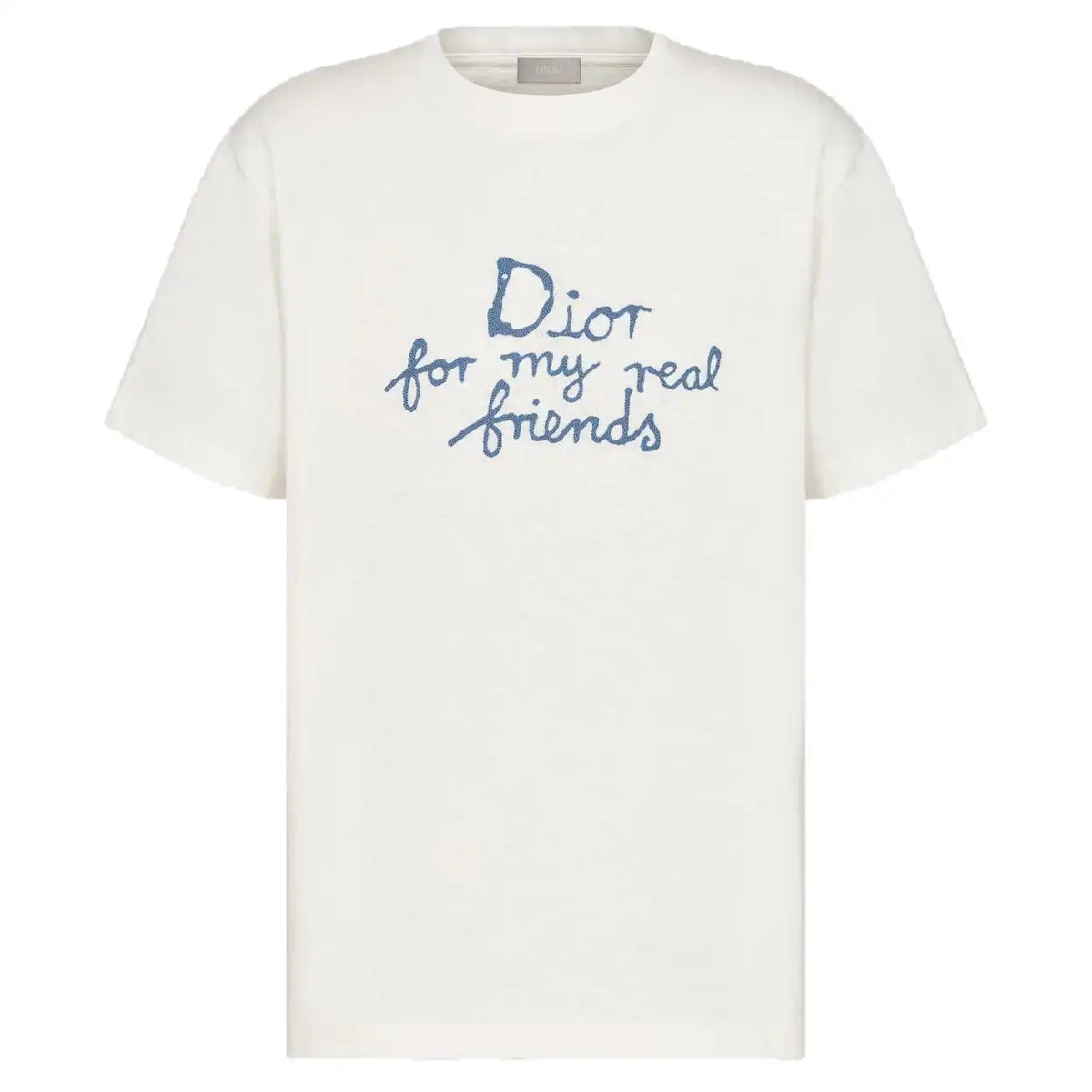 DI0R AND HYLTON NEL T-SHIRT, RELAXED FIT WHITE COTTON JERSEY – DOT050
