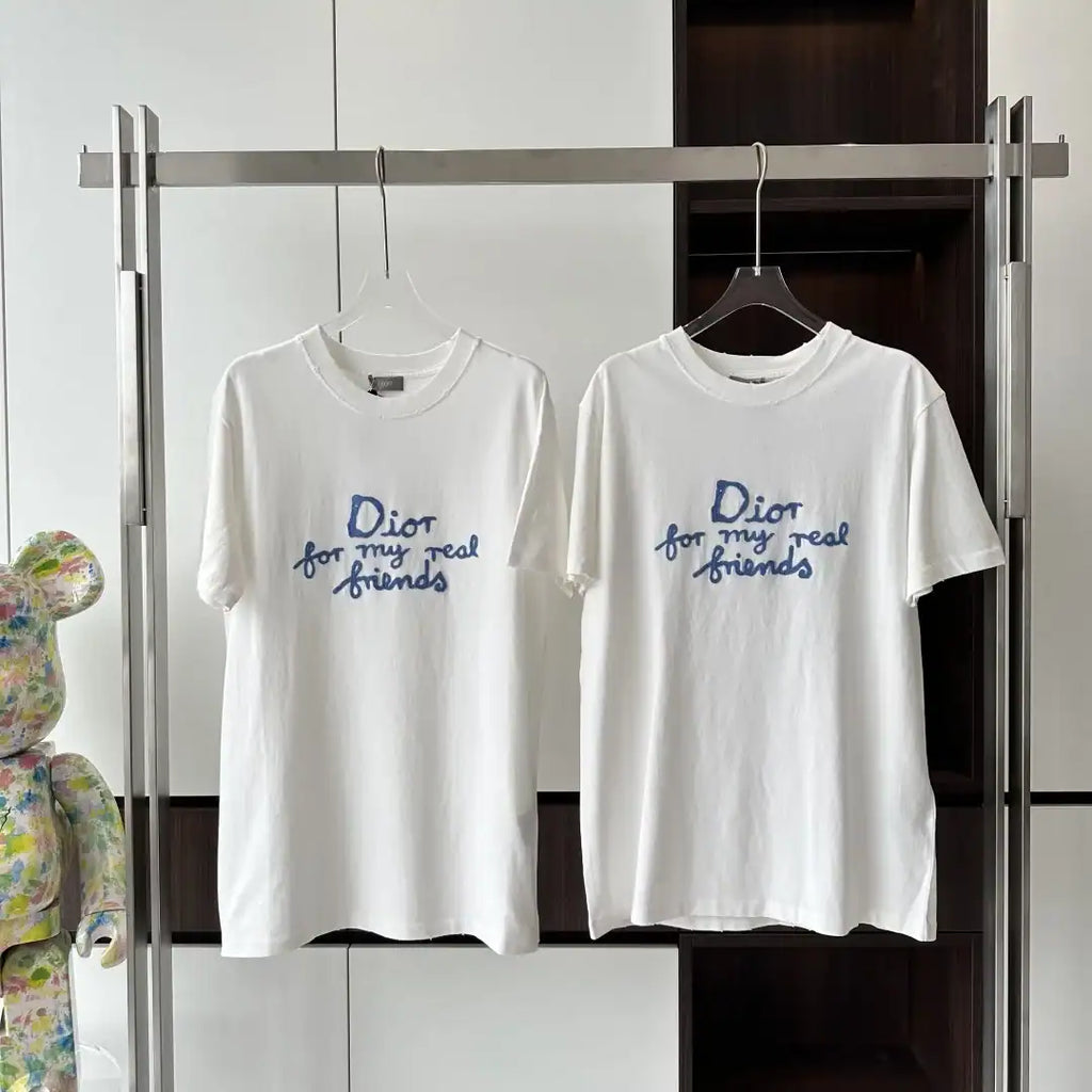 DI0R AND HYLTON NEL T-SHIRT, RELAXED FIT WHITE COTTON JERSEY – DOT050