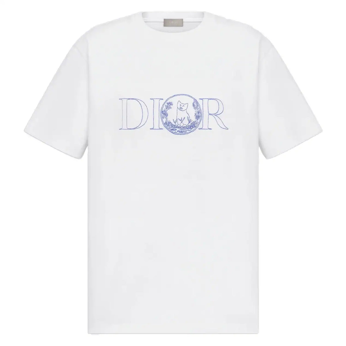 DI0R AND HYLTON NEL T-SHIRT, RELAXED FIT WHITE COTTON JERSEY – DOT057