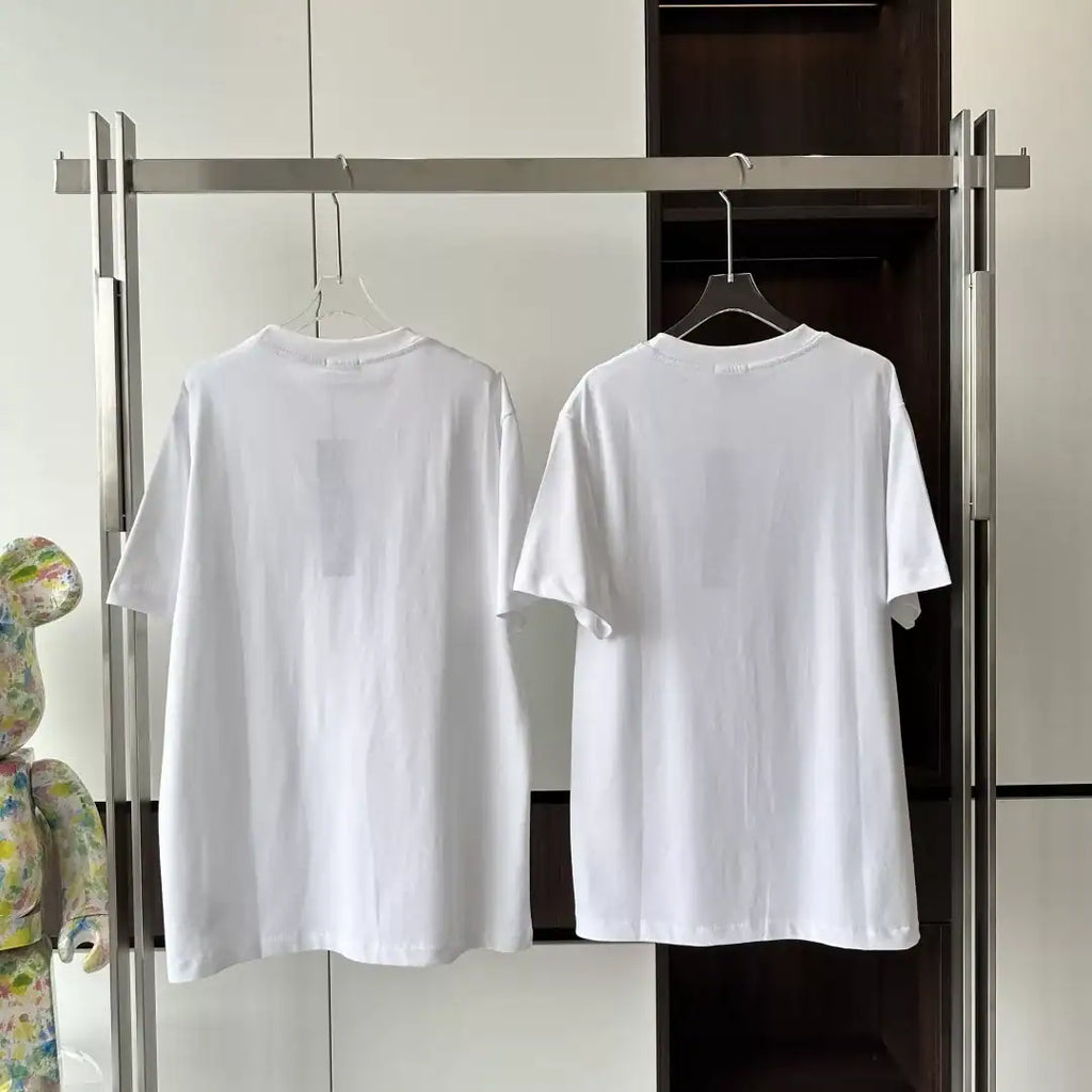 DI0R AND HYLTON NEL T-SHIRT, RELAXED FIT WHITE COTTON JERSEY – DOT057