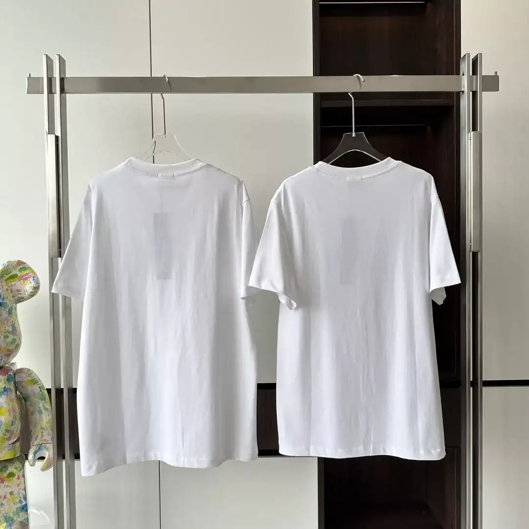 DI0R AND HYLTON NEL T-SHIRT, RELAXED FIT WHITE COTTON JERSEY – DOT057