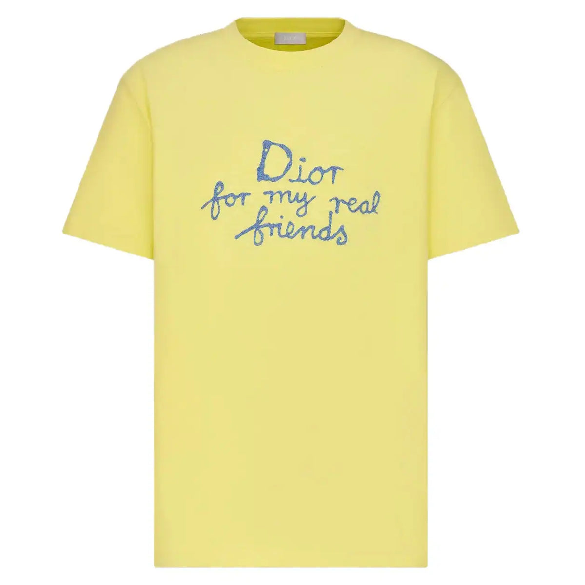 DI0R AND HYLTON NEL T-SHIRT, RELAXED FIT YELLOW COTTON JERSEY – DOT049