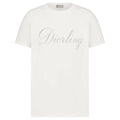 DI0RLING T-SHIRT, REGULAR FIT WHITE COTTON JERSEY – DOT031