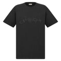 DIOR AND LEWIS HAMILTON T-SHIRT, RELAXED FIT BLACK COTTON JERSEY – DOT029