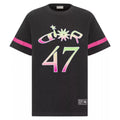 DIOR AND LEWIS HAMILTON T-SHIRT RELAXED FIT BLACK SLUB COTTON JERSEY – DOT027