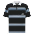 DIOR COUTURE LILY OF THE VALLEY POLO SHIRT BLUE COTTON AND CASHMERE JERSEY – DOT040